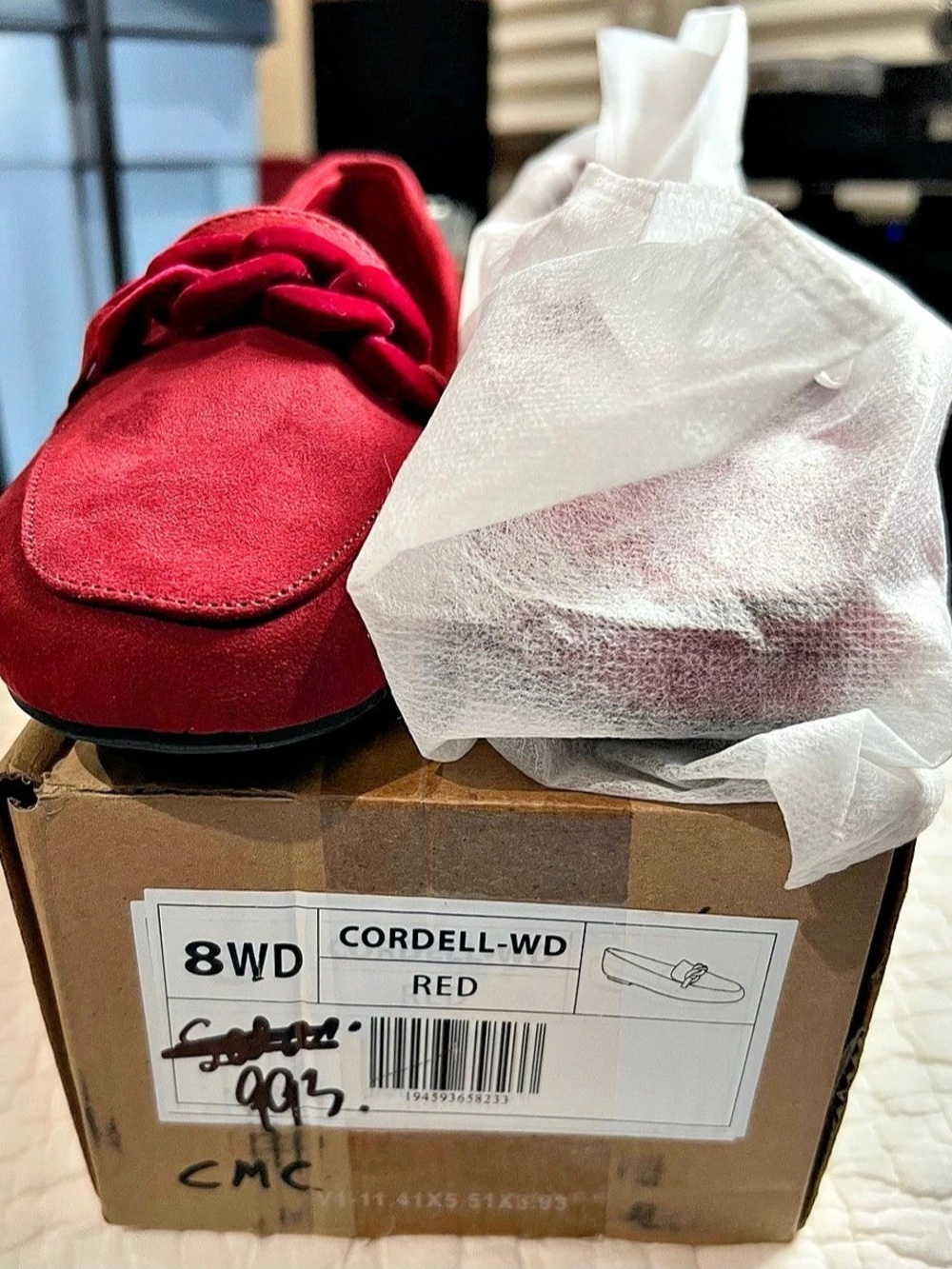 Journee Collection New Cordell-WD Red Loafers US 8 Wide